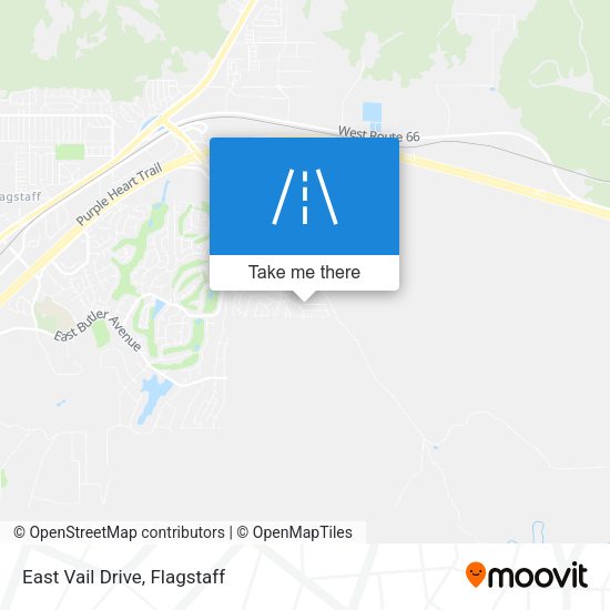 Mapa de East Vail Drive