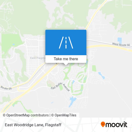 East Woodridge Lane map