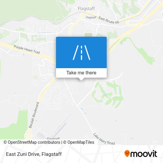 Mapa de East Zuni Drive