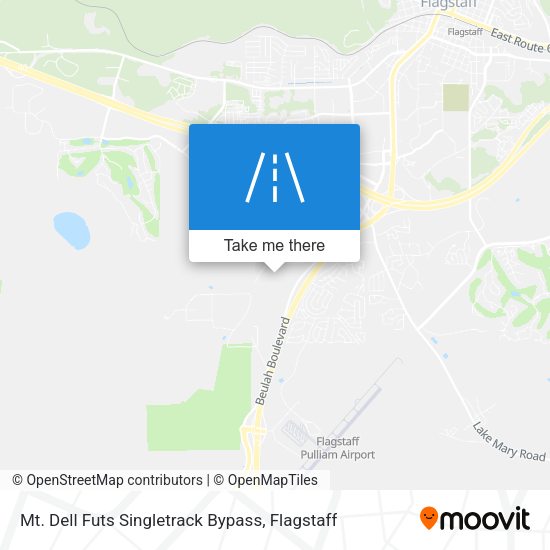 Mt. Dell Futs Singletrack Bypass map