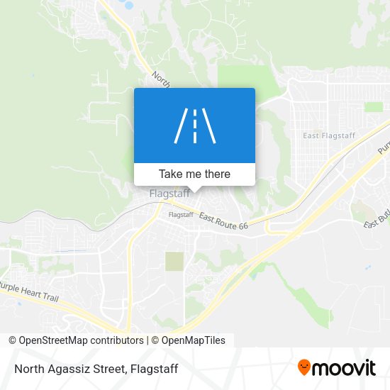 North Agassiz Street map
