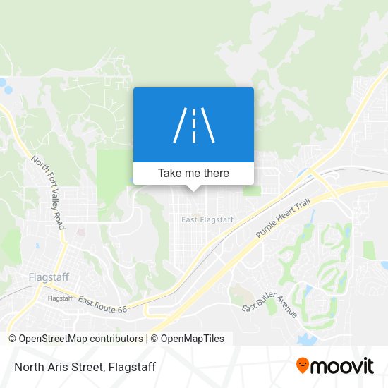 North Aris Street map