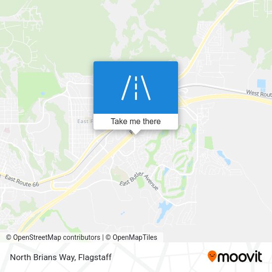 North Brians Way map