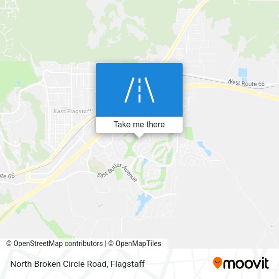 North Broken Circle Road map
