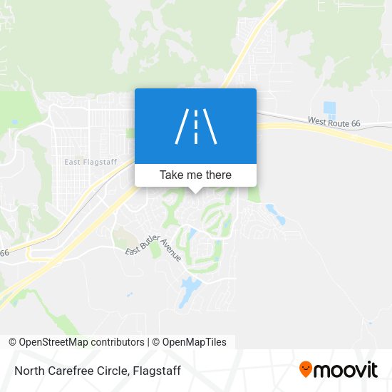 North Carefree Circle map