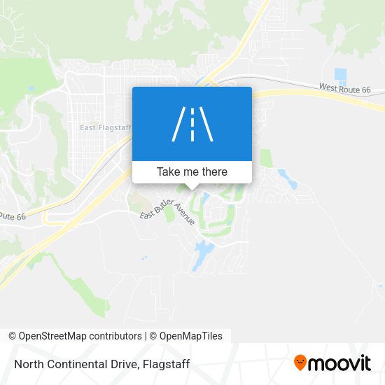 North Continental Drive map