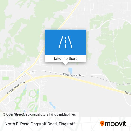 North El Paso Flagstaff Road map