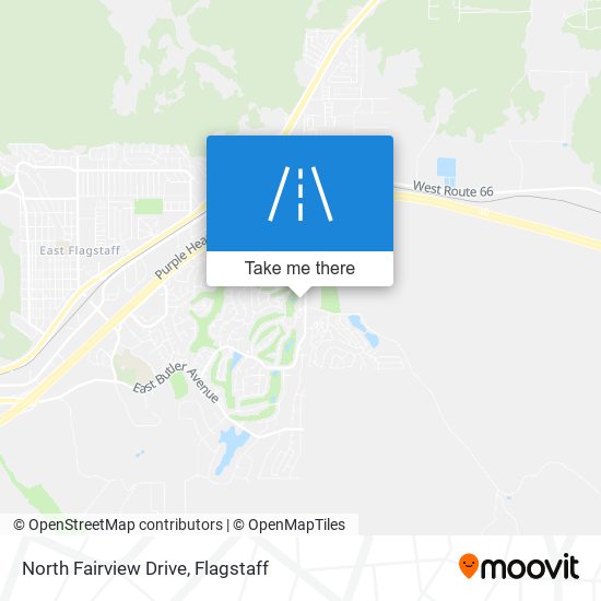North Fairview Drive map