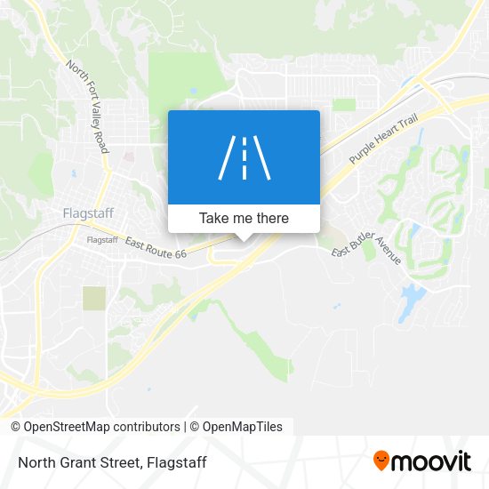 North Grant Street map