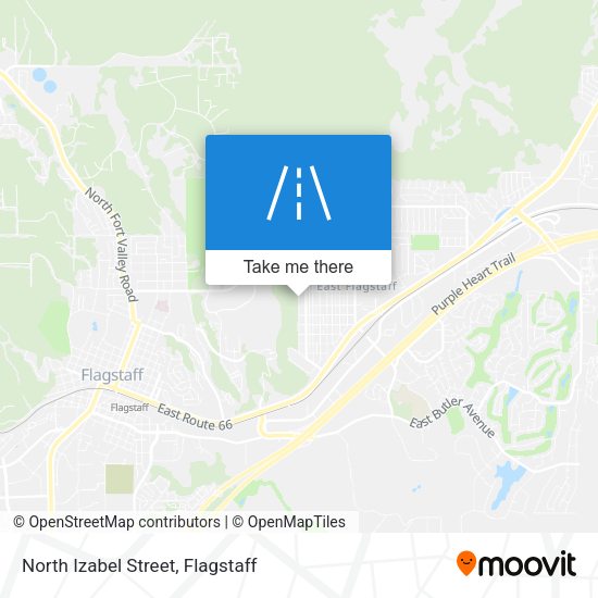Mapa de North Izabel Street