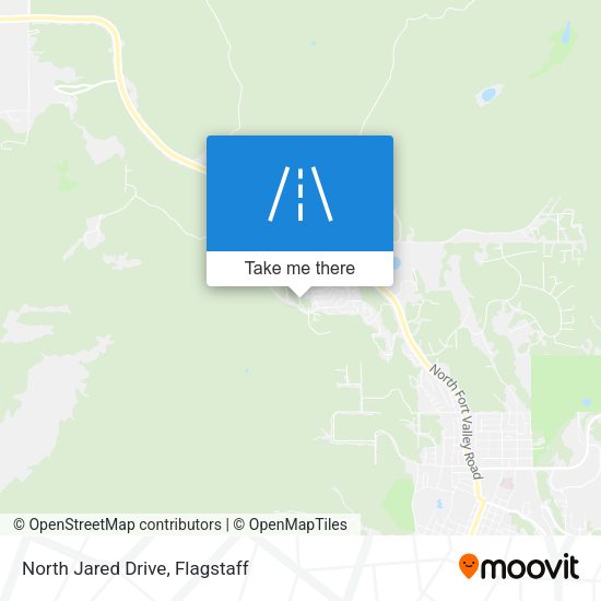 North Jared Drive map