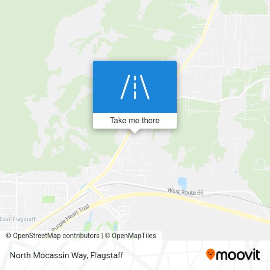 North Mocassin Way map