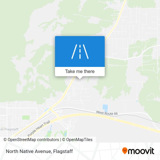 North Native Avenue map