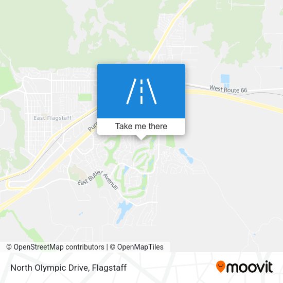North Olympic Drive map