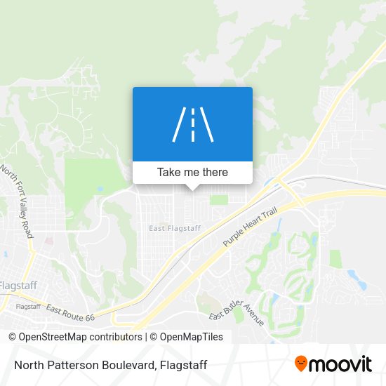 North Patterson Boulevard map