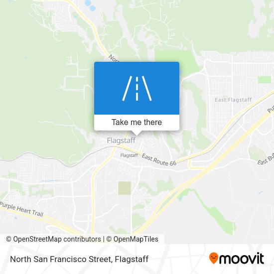 North San Francisco Street map