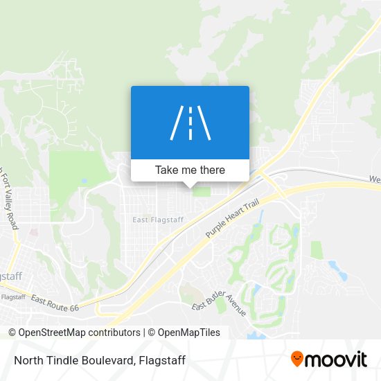 North Tindle Boulevard map