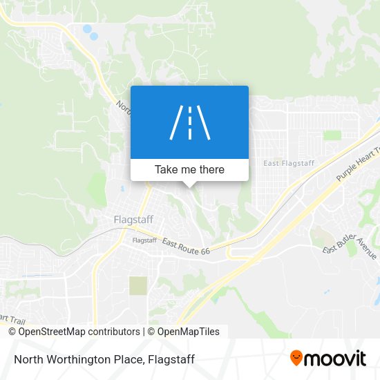 North Worthington Place map