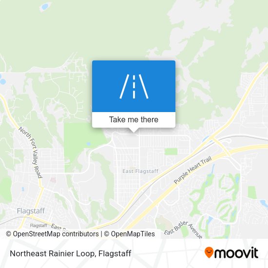 Northeast Rainier Loop map