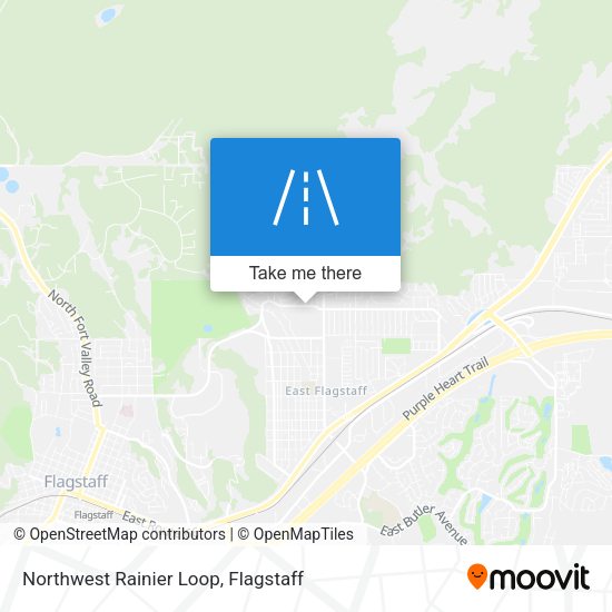 Northwest Rainier Loop map