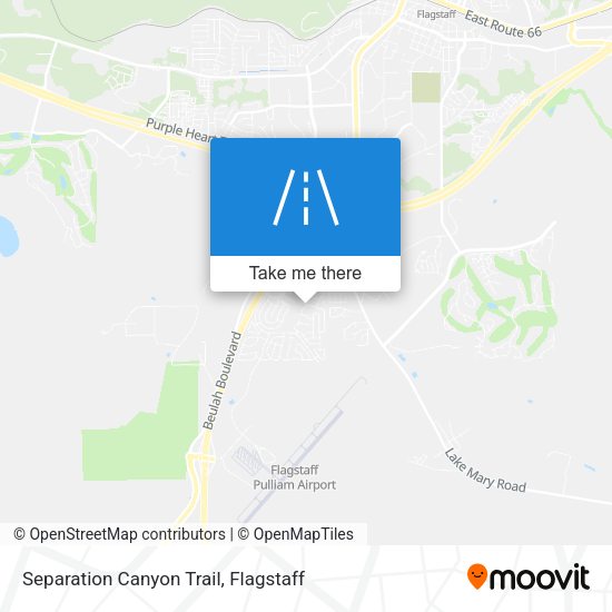Separation Canyon Trail map