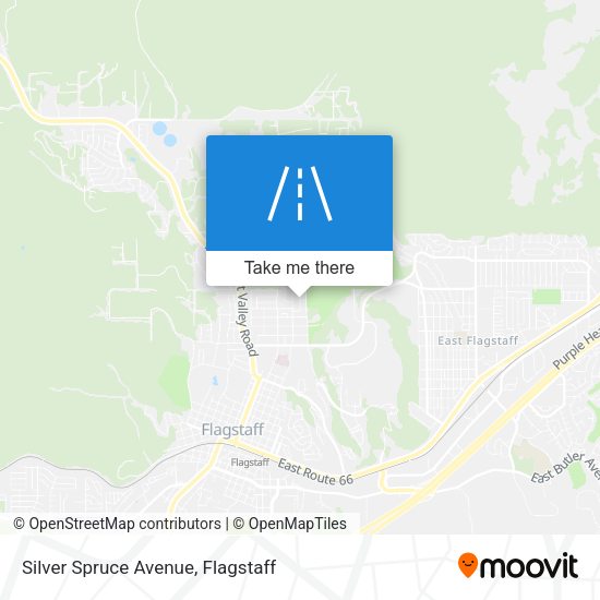 Silver Spruce Avenue map