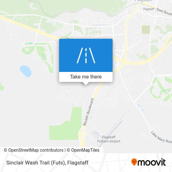 Sinclair Wash Trail (Futs) map