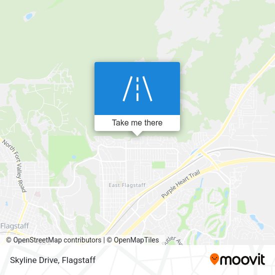 Mapa de Skyline Drive