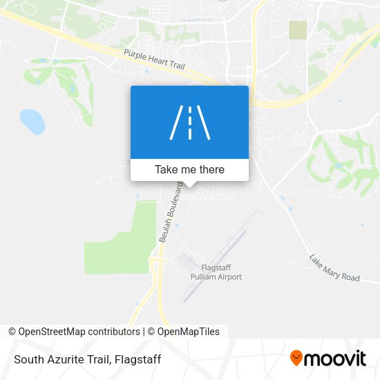 South Azurite Trail map
