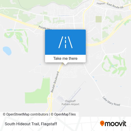Mapa de South Hideout Trail