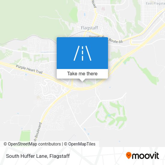 South Huffer Lane map