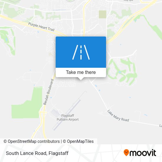 South Lance Road map