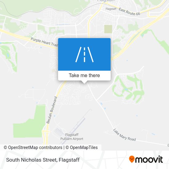 South Nicholas Street map