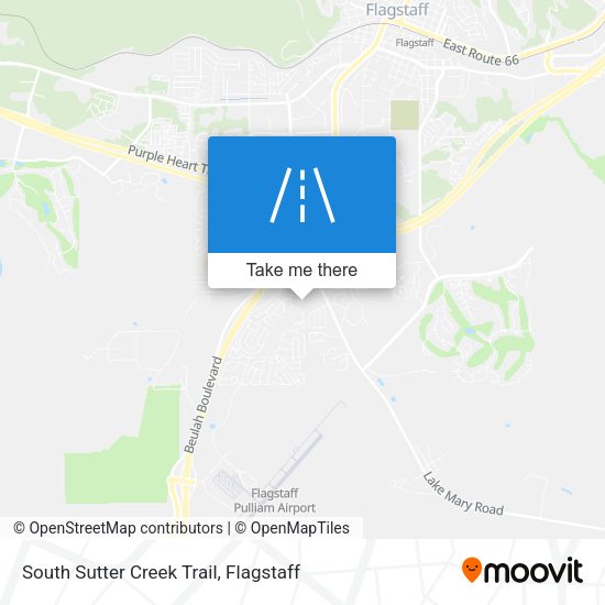 South Sutter Creek Trail map