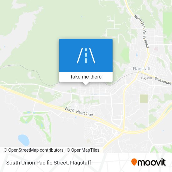 South Union Pacific Street map