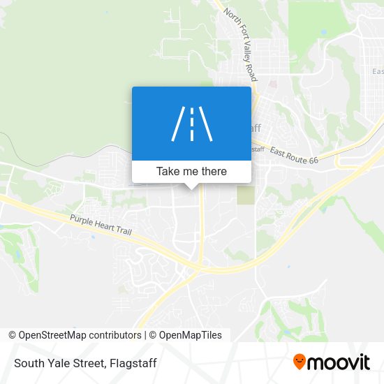 South Yale Street map