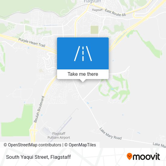 South Yaqui Street map