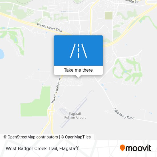 Mapa de West Badger Creek Trail
