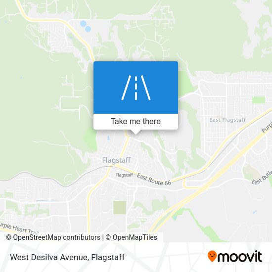 West Desilva Avenue map