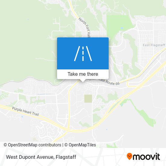 West Dupont Avenue map