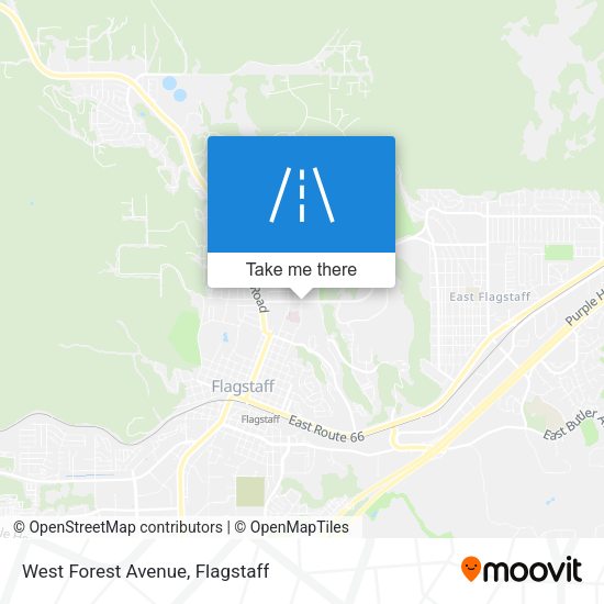 West Forest Avenue map