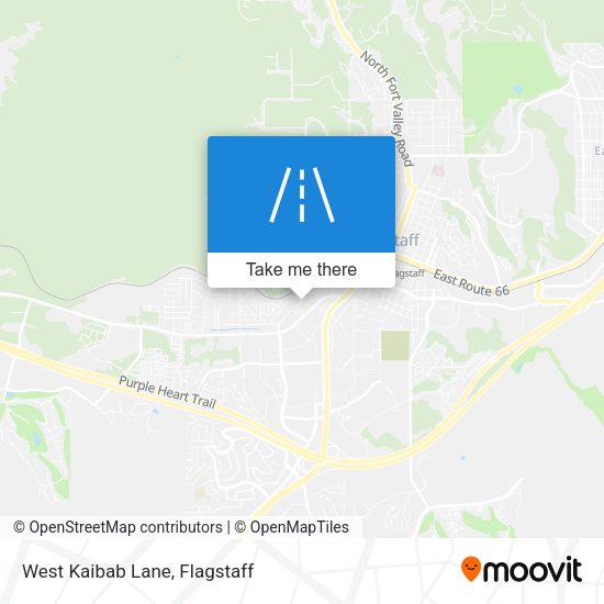 Mapa de West Kaibab Lane