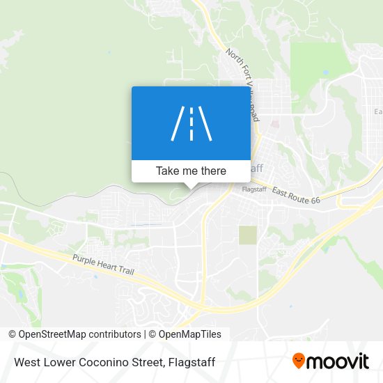 Mapa de West Lower Coconino Street