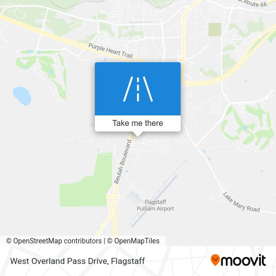 Mapa de West Overland Pass Drive