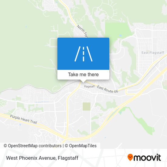 West Phoenix Avenue map