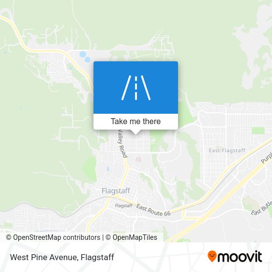 West Pine Avenue map