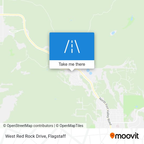 West Red Rock Drive map