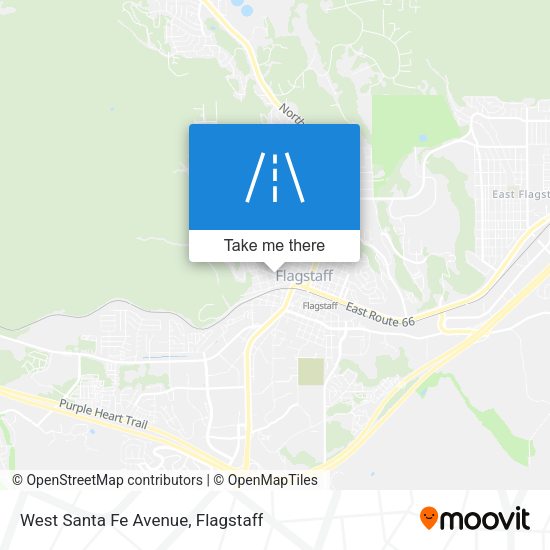 West Santa Fe Avenue map
