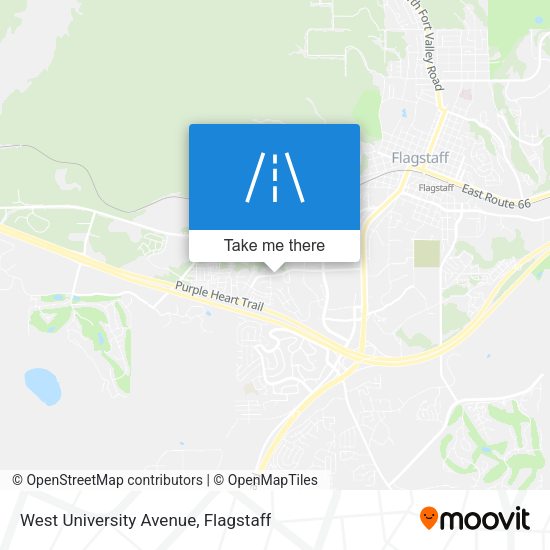 West University Avenue map
