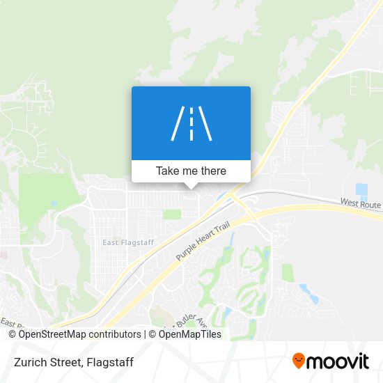 Mapa de Zurich Street